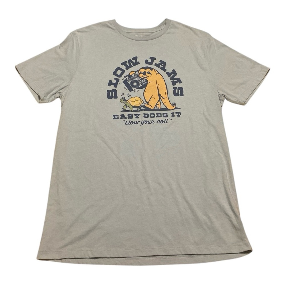 Old Navy Graphic Tee in Light Blue Size M - Picture 2 of 8